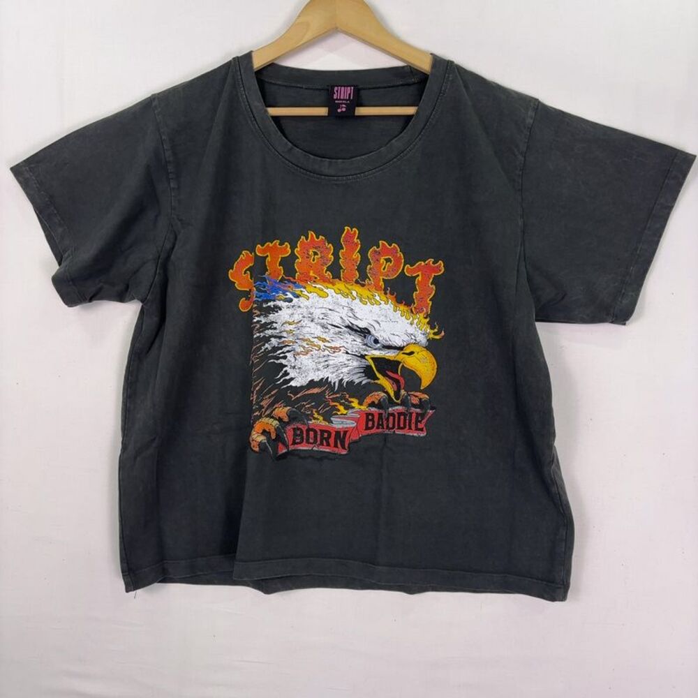 STRIPT BORN BADDIE VINTAGE TEE